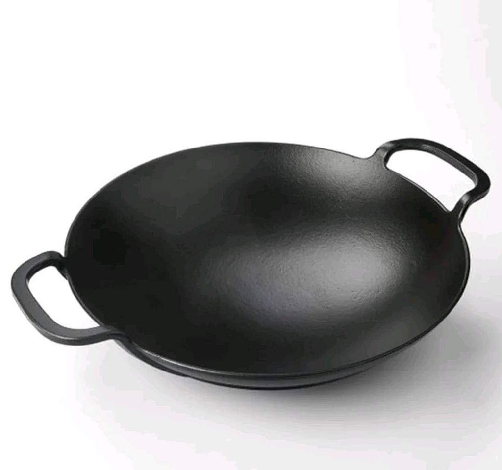 38 cm Cast Iron Wok