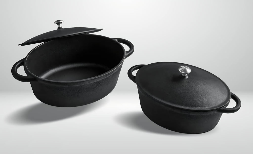 28 cm Cast Iron Oval Pot