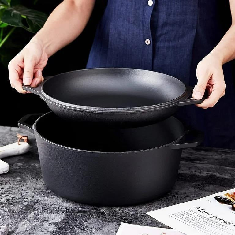25 cm Cast Iron double Dutch Oven