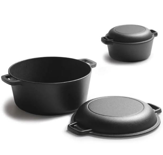 25 cm Cast Iron double Dutch Oven