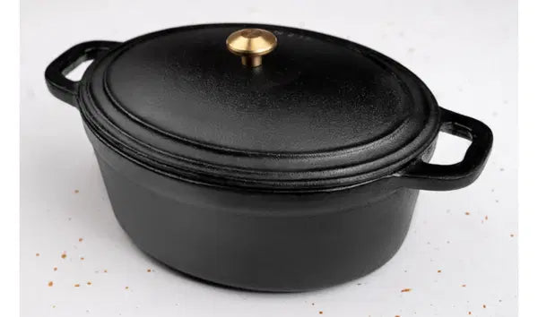28 cm Cast Iron Oval Pot